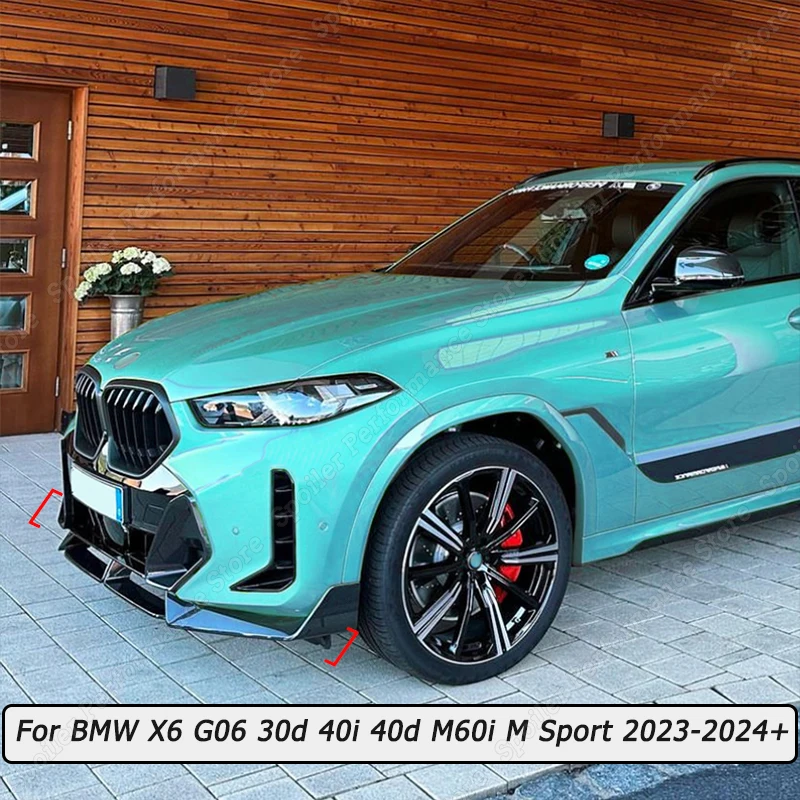 Car Front Bumper Lip Diffuser Spoiler Splitter Accessories For BMW X6 G06 30d 40i 40d M60i M Sport 2023-2024+ Gloss Black ABS
Car Front Bumper Lip Diffuser Spoiler Splitter Accessories For BMW X6 G06 30d 40i 40d M60i M Sport 2023-2024+ Gloss Black ABS