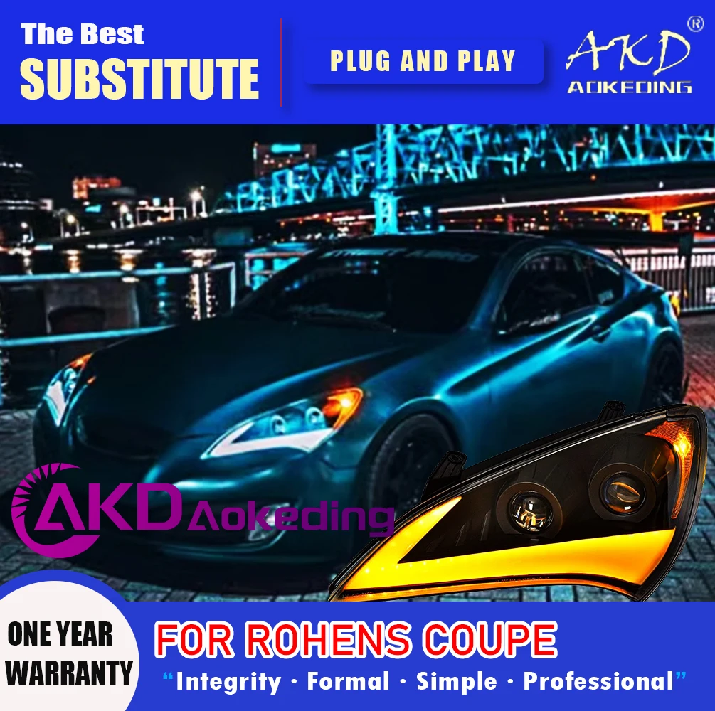 AKD Head Lamp for Hyundai Genesis Coupe LED Headlight 2009-2012 Headlights Coupe DRL Turn Signal High Beam Angel Eye Projector
AKD Head Lamp for Hyundai Genesis Coupe LED Headlight 2009-2012 Headlights Coupe DRL Turn Signal High Beam Angel Eye Projector