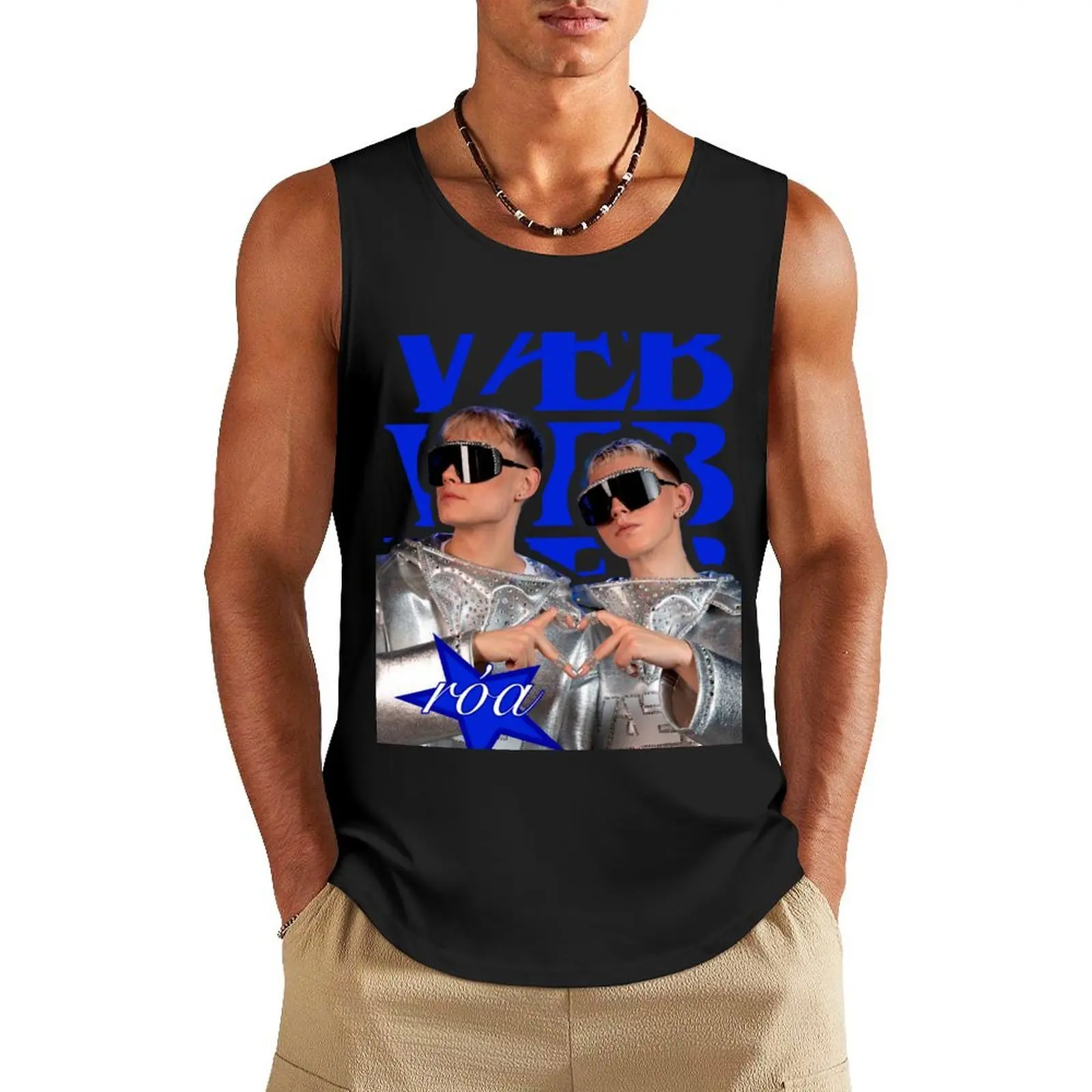 Vaeb Róa VB ROA Eurovision 2025 Iceland Merch Tank Top Bodybuilding shirt anime t-shirts sleeveless vest men
Vaeb Róa VB ROA Eurovision 2025 Iceland Merch Tank Top Bodybuilding shirt anime t-shirts sleeveless vest men