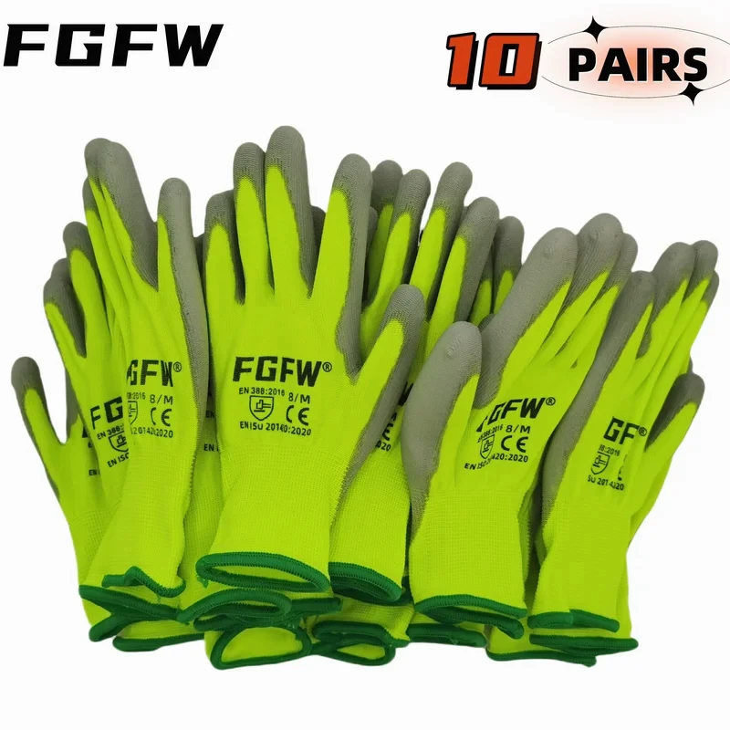 10 Pairs Of PU Coated Work Gloves in Brand-new Industrial Field-Light weight, Strong Protection, Safe And Durable Gloves.
10 Pairs Of PU Coated Work Gloves in Brand-new Industrial Field-Light weight, Strong Protection, Safe And Durable Gloves.