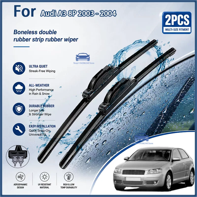 Front Wiper Blades For Audi A3 8P 2003 - 2004 Windshield Windscreen Clean Window Car Rain Brushes 24"+19" Modification parts
Front Wiper Blades For Audi A3 8P 2003 - 2004 Windshield Windscreen Clean Window Car Rain Brushes 24"+19" Modification parts