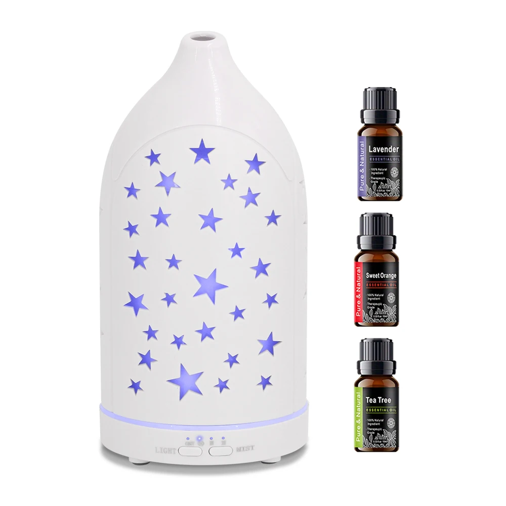 Star Hollow Aromatherapy Diffuser 7 Color LED Lights, Quiet & Auto Shut Off
Star Hollow Aromatherapy Diffuser 7 Color LED Lights, Quiet & Auto Shut Off
