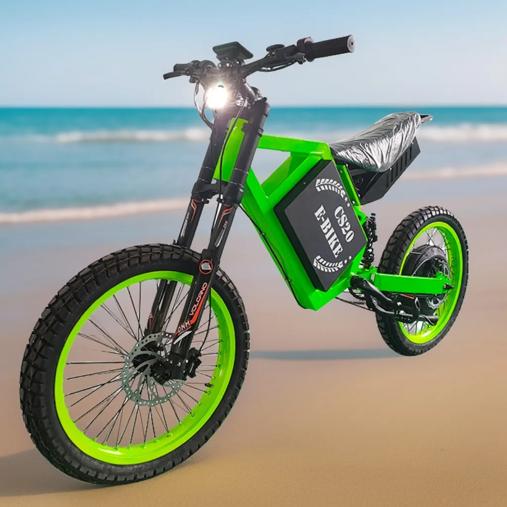 STLF CS20 Stealth Bomber Electric Bike 3000w 5000w 8000w 12000w 15000w 20000w 72v E Road Clone E-bike Full Suspension Dirt Ebike
STLF CS20 Stealth Bomber Electric Bike 3000w 5000w 8000w 12000w 15000w 20000w 72v E Road Clone E-bike Full Suspension Dirt Ebike