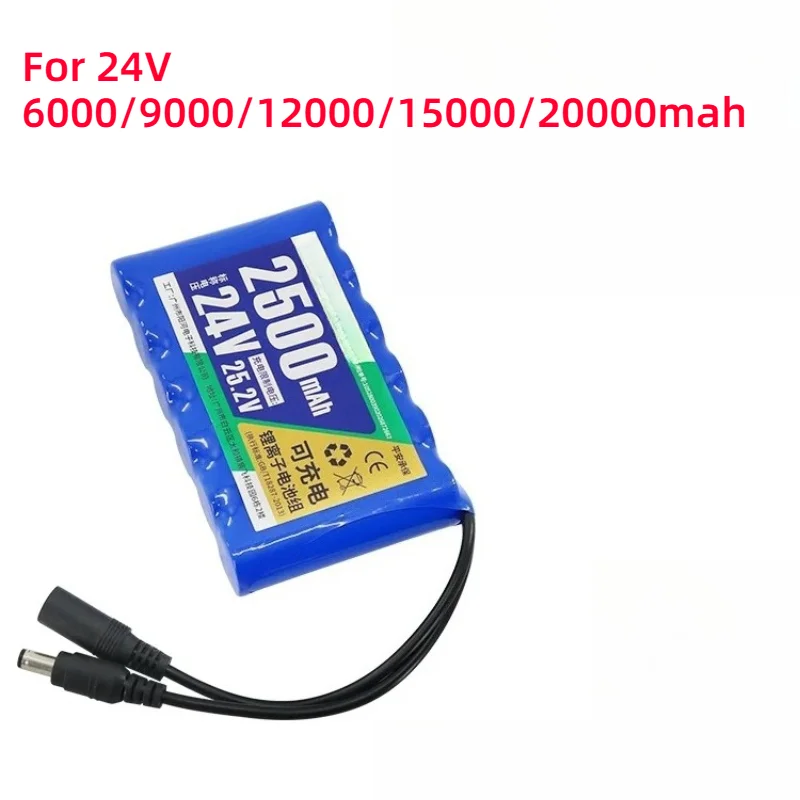 For 24V 6000mah Lithium Battery Pack with Smart Protection Plate Safe Durable Super Long-lasting Removable
For 24V 6000mah Lithium Battery Pack with Smart Protection Plate Safe Durable Super Long-lasting Removable