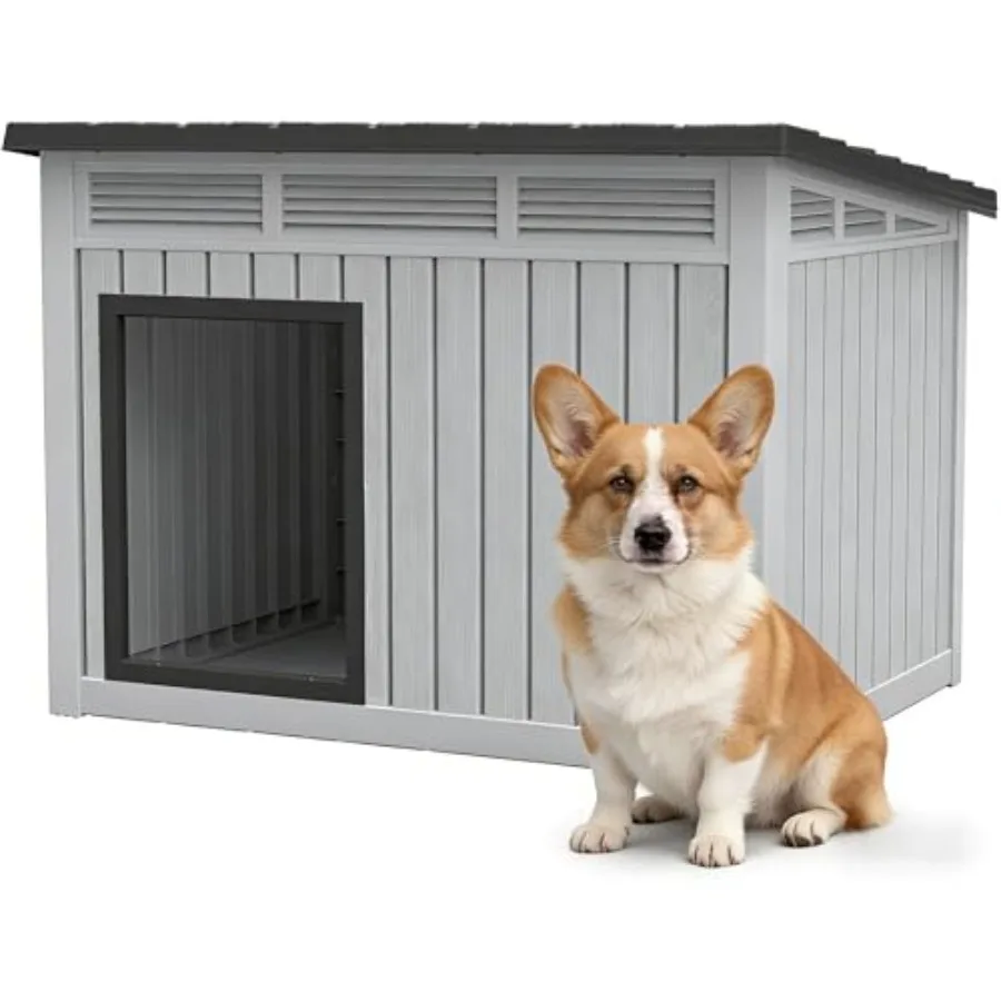 Outdoor Dog House Outdoor for Medium and Small Dog - Weatherproof Removable Roof, Easy to Assemble, Easy to Clean, Ideal for Me
Outdoor Dog House Outdoor for Medium and Small Dog - Weatherproof Removable Roof, Easy to Assemble, Easy to Clean, Ideal for Me