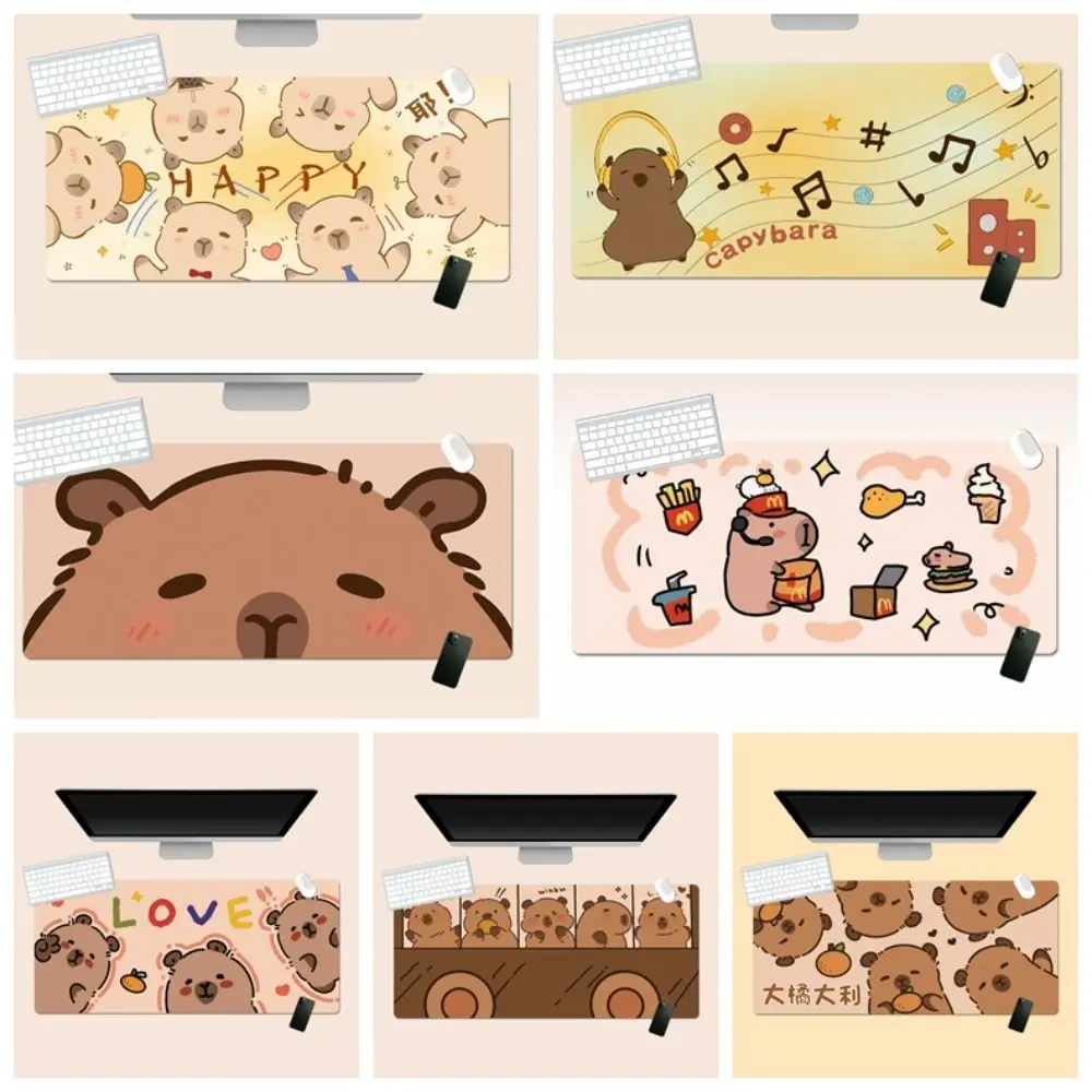 Cute Capybara Mouse Pad Non-Slip Cartoon Desk Protector Gaming Accessories Kawaii Computer Desk Protector
Cute Capybara Mouse Pad Non-Slip Cartoon Desk Protector Gaming Accessories Kawaii Computer Desk Protector