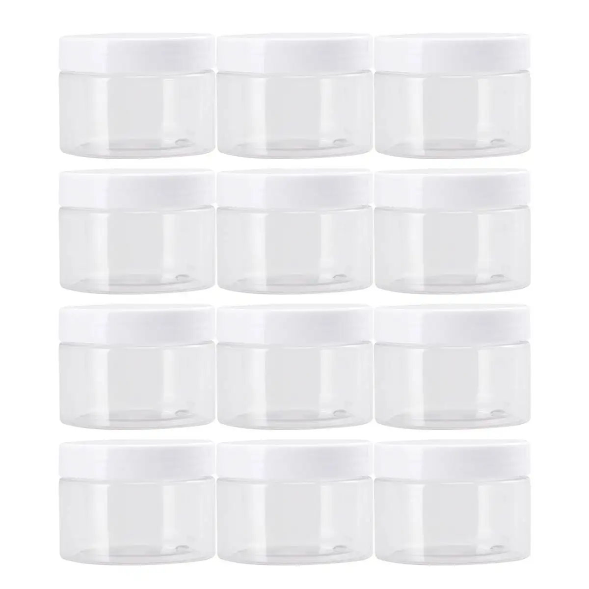 12pcs 120ML Plastic Packaging Bottles Empty Jars Small Cream Storage Portable Travel Beauty Aids PET Material Cosmetics
12pcs 120ML Plastic Packaging Bottles Empty Jars Small Cream Storage Portable Travel Beauty Aids PET Material Cosmetics