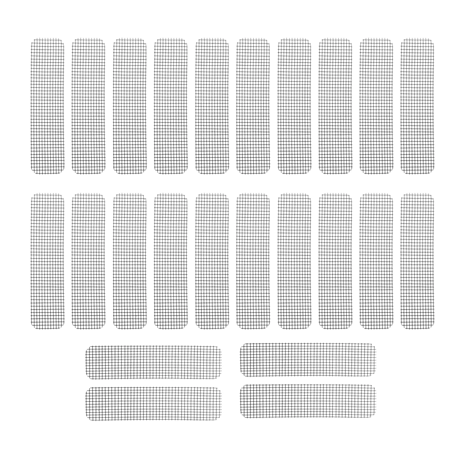 25pcs Screen Repair Kit Self-adhesive Window Screens for Bugs Prevent Mosquitoes Strong Adhesive Fixing Long Term Use Hardware
25pcs Screen Repair Kit Self-adhesive Window Screens for Bugs Prevent Mosquitoes Strong Adhesive Fixing Long Term Use Hardware