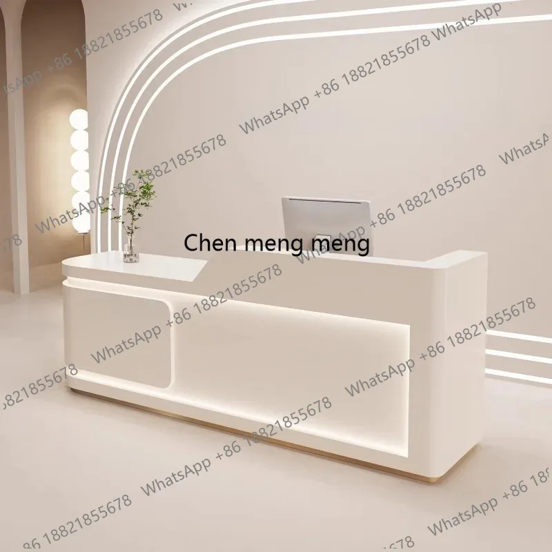 Nordic Cream Style Reception Desks French Clothing Store Beauty Salon Cashier Desk Training Institution Office Furniture
Nordic Cream Style Reception Desks French Clothing Store Beauty Salon Cashier Desk Training Institution Office Furniture