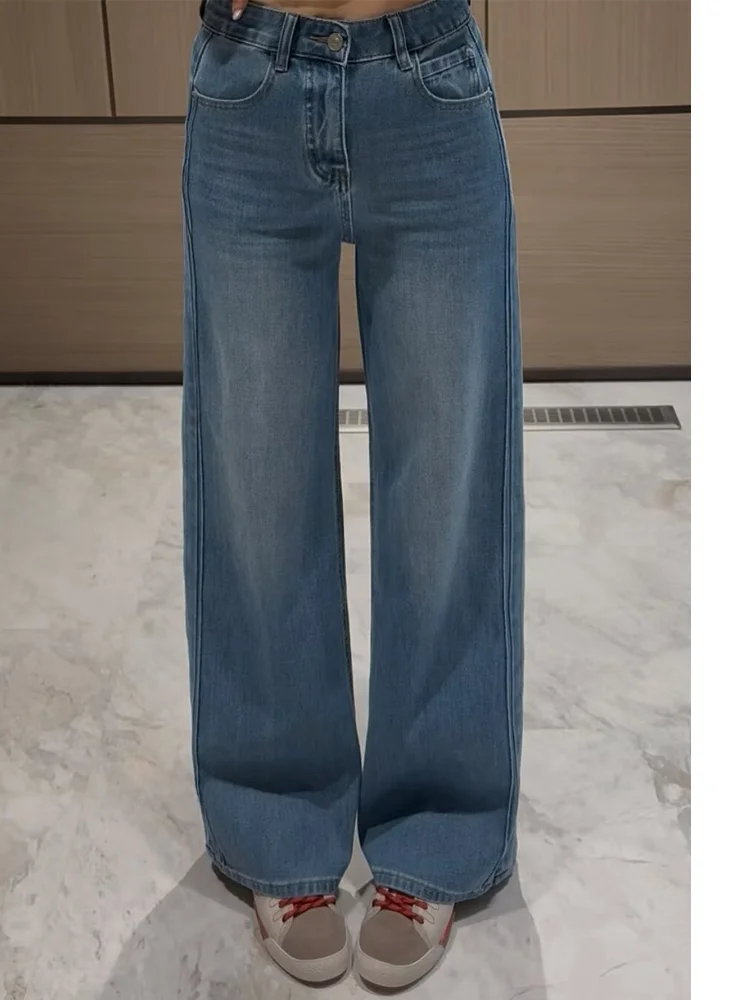 Slimming Straight Leg Jeans Women's Fashionable Thin Floor-Length Spring Autumn New Style XuanXuanchen Vintage Stylish Denim
Slimming Straight Leg Jeans Women's Fashionable Thin Floor-Length Spring Autumn New Style XuanXuanchen Vintage Stylish Denim