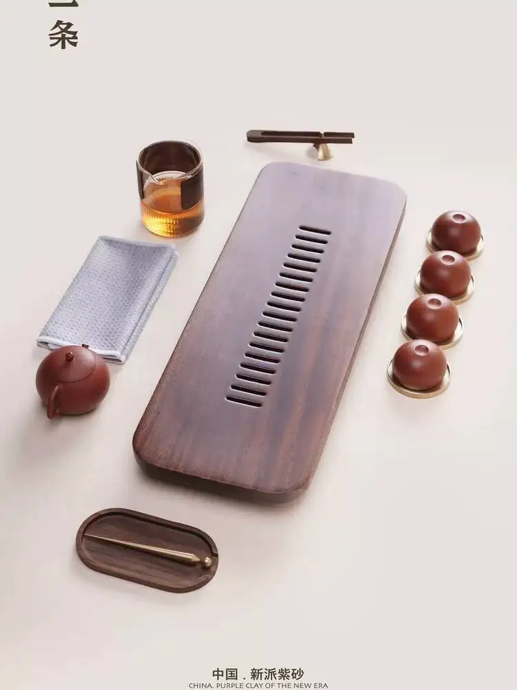 A Black Walnut Tray, Solid Wood, Simple Japanese Style, Set For Home Use, With Drainage, Small Tea Table, Whole Piece
A Black Walnut Tray, Solid Wood, Simple Japanese Style, Set For Home Use, With Drainage, Small Tea Table, Whole Piece