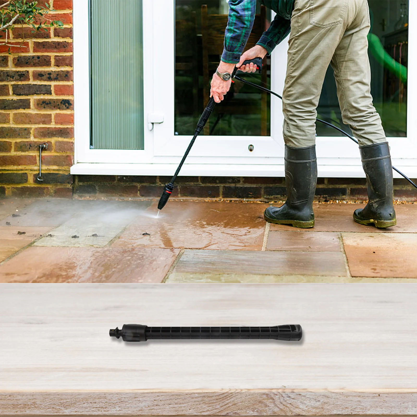 Cleaning Lance For Hard To Reach Areas 44.5*2CM Pressure Washer Extension Sturdy Material 44.5cm Length Compatible With PS20
Cleaning Lance For Hard To Reach Areas 44.5*2CM Pressure Washer Extension Sturdy Material 44.5cm Length Compatible With PS20