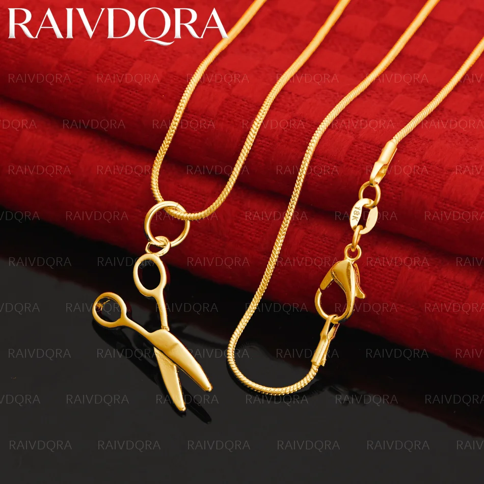 18K Gold Plated Scissors Pendant Necklace For Women Men Creativity Gift Street All-match Party And Daily Wear
18K Gold Plated Scissors Pendant Necklace For Women Men Creativity Gift Street All-match Party And Daily Wear