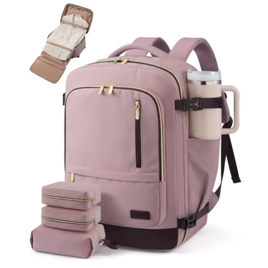 40L Travel Backpack for Women Men with Garment Bag, Airline Approved Carry on Luggage Travel Essentials with 3 Packing Cubes, T
40L Travel Backpack for Women Men with Garment Bag, Airline Approved Carry on Luggage Travel Essentials with 3 Packing Cubes, T