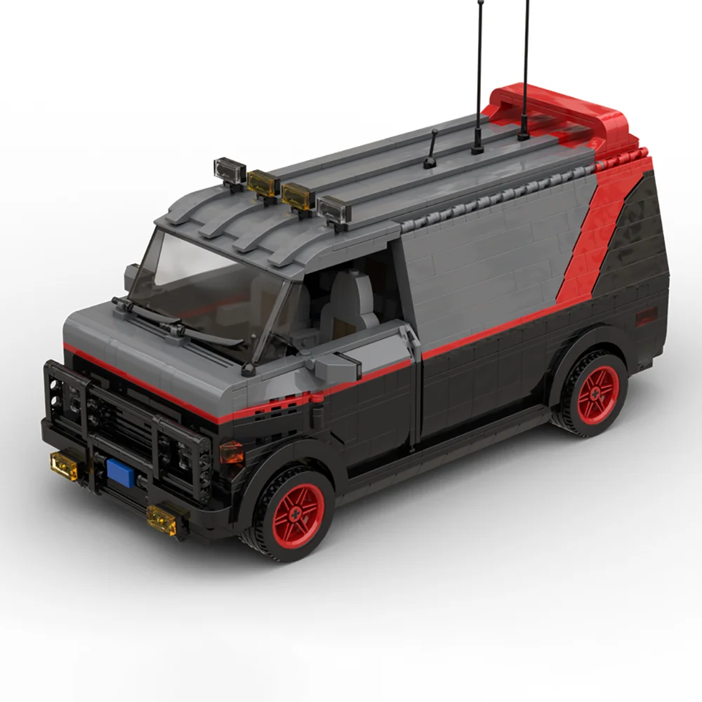 MOC A-Team Television Van SWAT Team Car Model GMC Box Truck Speed Champion Classic Car Children's Toy Technology Building Blocks
MOC A-Team Television Van SWAT Team Car Model GMC Box Truck Speed Champion Classic Car Children's Toy Technology Building Blocks