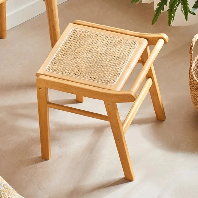 Handwoven Rattan Stool, Natural Bamboo Square Ottoman for Living Room,Compact Vanity Seat with Cushion, Eco-Friendly Floor Chair
Handwoven Rattan Stool, Natural Bamboo Square Ottoman for Living Room,Compact Vanity Seat with Cushion, Eco-Friendly Floor Chair