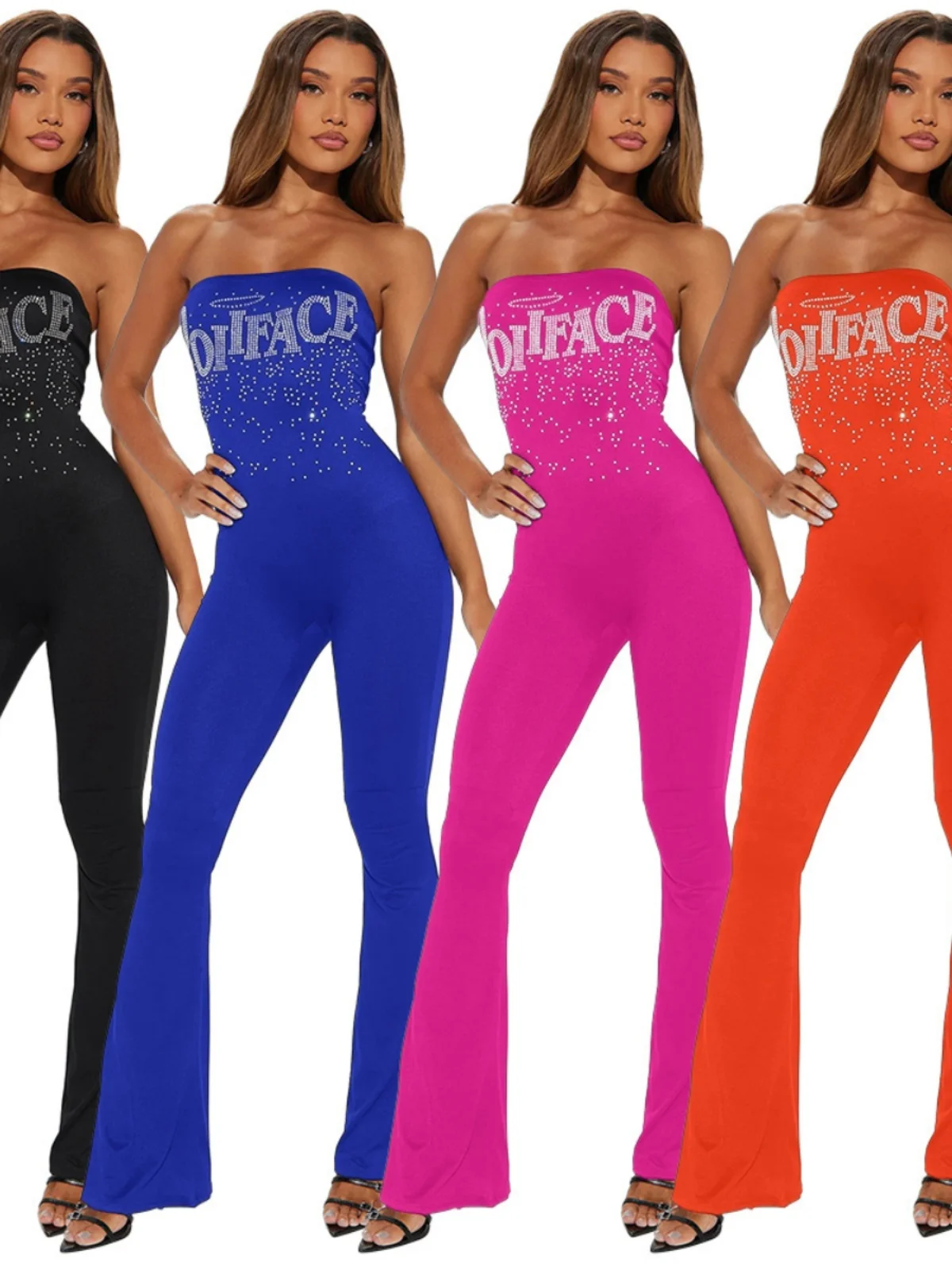 Комбинезон Hotfix Diamond Maillot, однотонные длинные брюки, бюстгальтер, топ со средней талией, полиэстер, лето 2023, женские цельные костюмы
Комбинезон Hotfix Diamond Maillot, однотонные длинные брюки, бюстгальтер, топ со средней талией, полиэстер, лето 2023, женские цельные костюмы