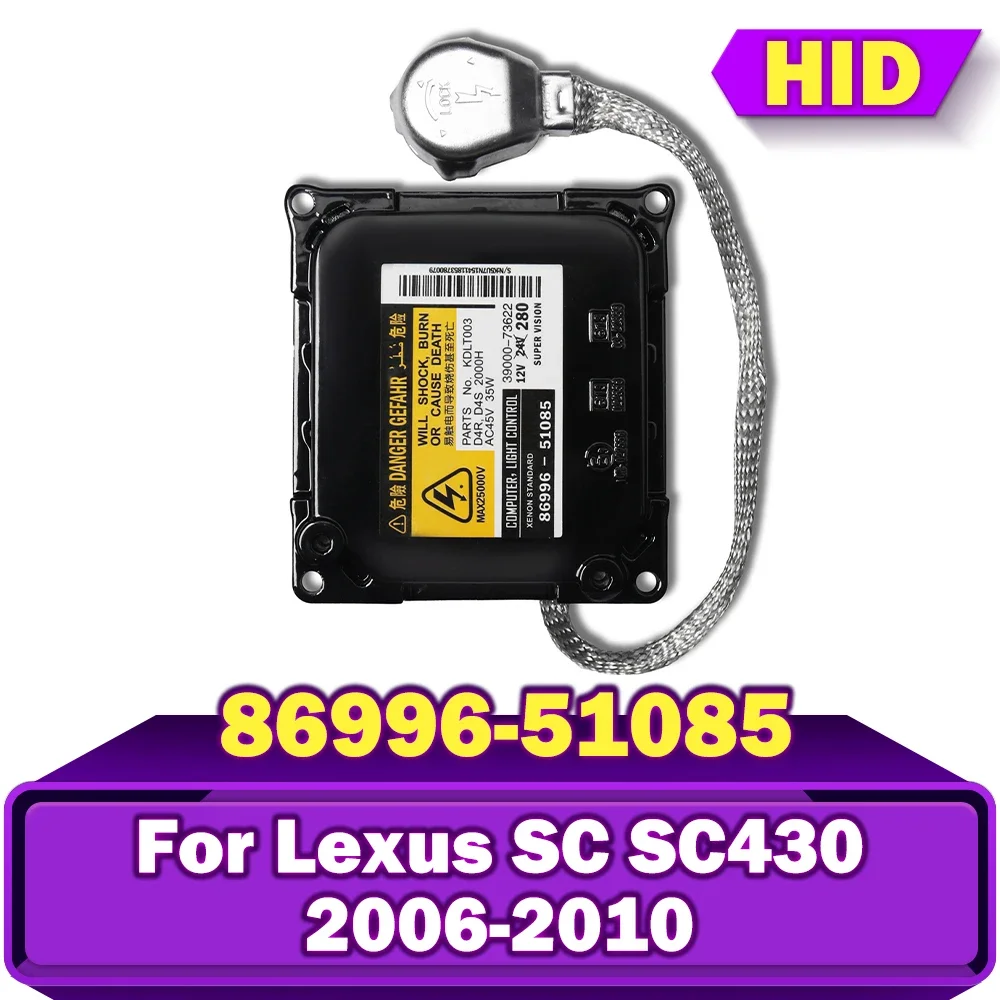 86996-51085 DDLT003 KDLT003 3900060082 Блок зажигания с ксеноновым балластом HID D4R D4S для Lexus SC SC430 2006 2007-2010
86996-51085 DDLT003 KDLT003 3900060082 Блок зажигания с ксеноновым балластом HID D4R D4S для Lexus SC SC430 2006 2007-2010