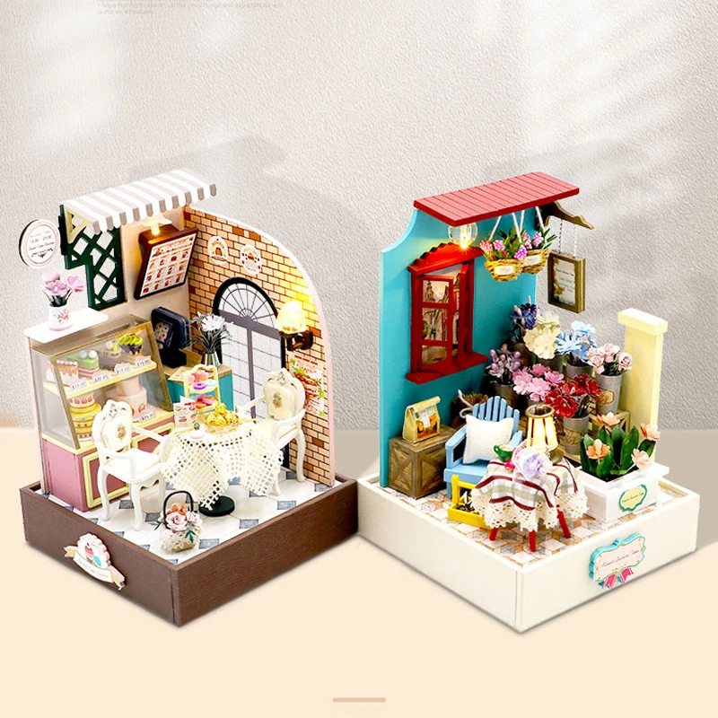 Cutebee DIY Doll Houses Kit Mini Roombox Cake Store Dollhouse with Furniture Toys for Girl Birthday Gift
Cutebee DIY Doll Houses Kit Mini Roombox Cake Store Dollhouse with Furniture Toys for Girl Birthday Gift