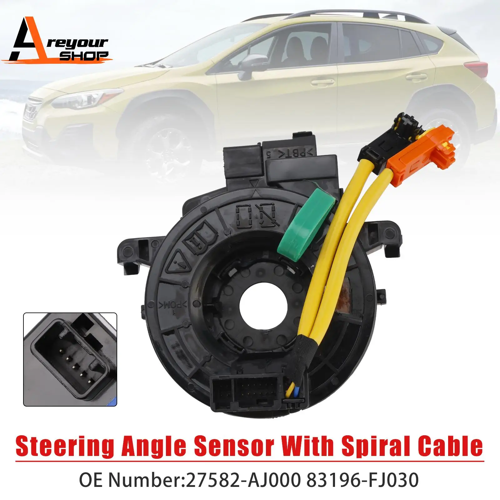 Датчик угла поворота рулевого управления Areyourshop со спиральным кабелем 83196-FJ030 для Subaru Crosstrek Forester
Датчик угла поворота рулевого управления Areyourshop со спиральным кабелем 83196-FJ030 для Subaru Crosstrek Forester