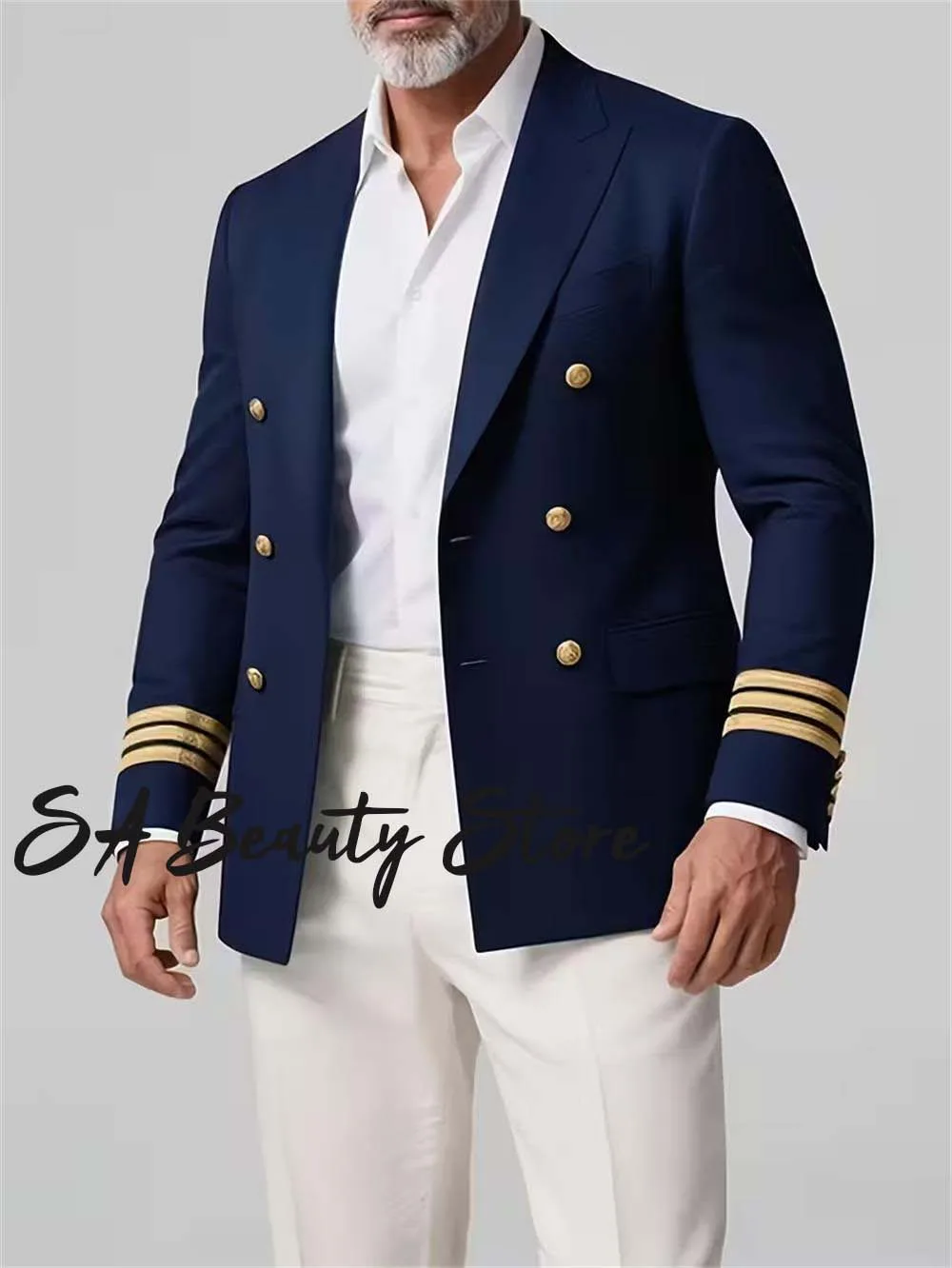 Blazer double breasted Color custom suit jacket Captain's clothing Coat Men's fashionable banquet clothing jacket
Blazer double breasted Color custom suit jacket Captain's clothing Coat Men's fashionable banquet clothing jacket