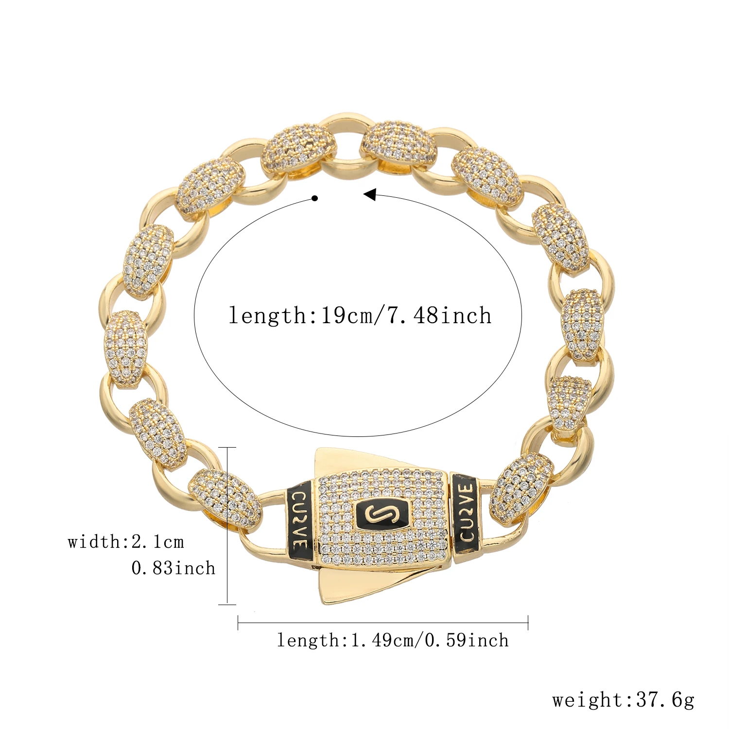 VCT new ring buckle personalized bracelet 1.53cm/2.1cm size suitable for DIY necklace men and women daily wear bracelet
VCT new ring buckle personalized bracelet 1.53cm/2.1cm size suitable for DIY necklace men and women daily wear bracelet
