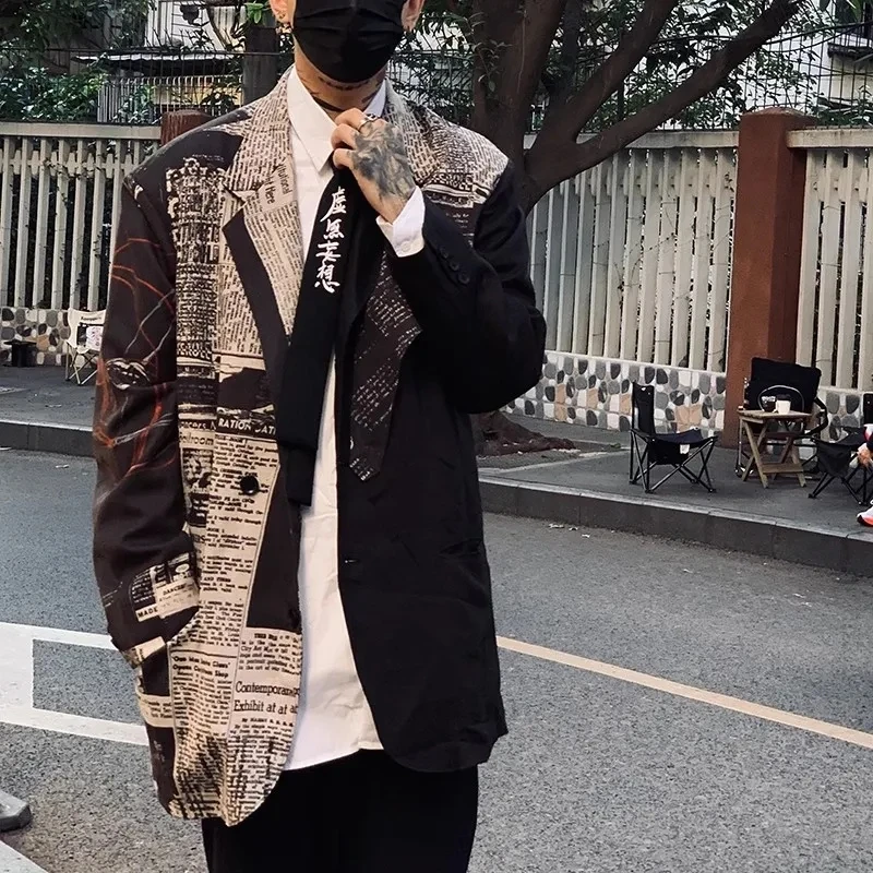FANDISHI new Japanese and Korean style casuals Loose fit Dark winds Men's jacket
FANDISHI new Japanese and Korean style casuals Loose fit Dark winds Men's jacket