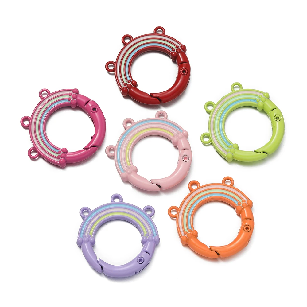 1pc Metal O Ring Spring Clasps Alloy Round Carabiner Keychain Bag Clips Hook Buckles Connector for DIY Keychain Jewelry Making
1pc Metal O Ring Spring Clasps Alloy Round Carabiner Keychain Bag Clips Hook Buckles Connector for DIY Keychain Jewelry Making