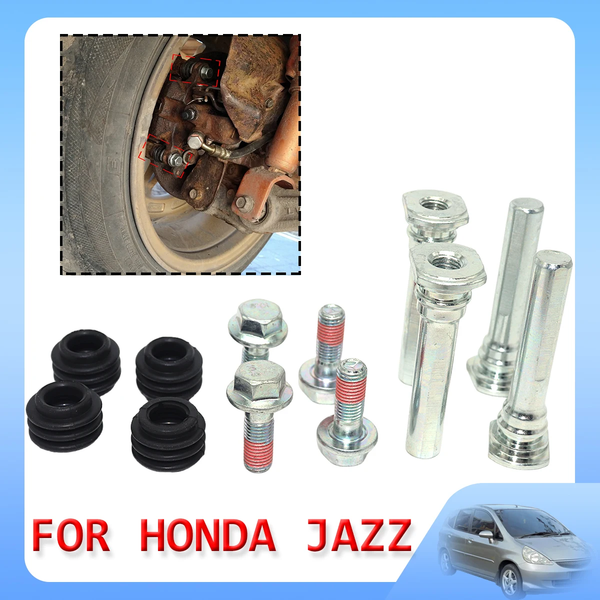 Rear Lower Left Right Upper Caliper Cylinder Slider Guide Pin For Bushing Boot Seal Repair Kit Fit For HONDA JAZZ 2002 2003-2019
Rear Lower Left Right Upper Caliper Cylinder Slider Guide Pin For Bushing Boot Seal Repair Kit Fit For HONDA JAZZ 2002 2003-2019