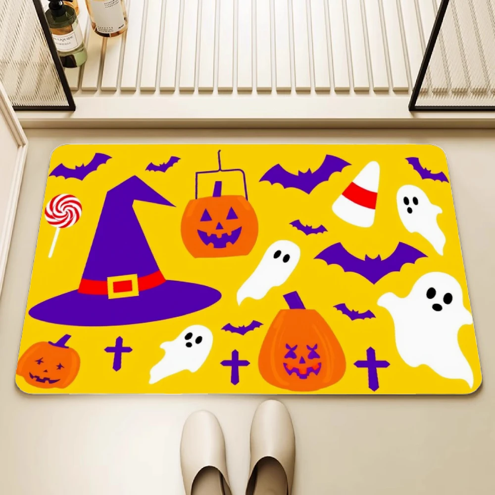 VIKAMA Коврики для Хэллоуина Ванная комната Брудостойкие впитывающие диатомит Нескользящие коврики для входной двери Ковер на Хэллоуин
VIKAMA Коврики для Хэллоуина Ванная комната Брудостойкие впитывающие диатомит Нескользящие коврики для входной двери Ковер на Хэллоуин