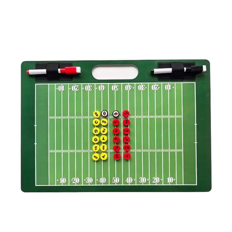 AEF6-Football Coach Board Football Coach Clipboard Double Sided Coaching Board For Sport Strategizing Techniques Plays
AEF6-Football Coach Board Football Coach Clipboard Double Sided Coaching Board For Sport Strategizing Techniques Plays