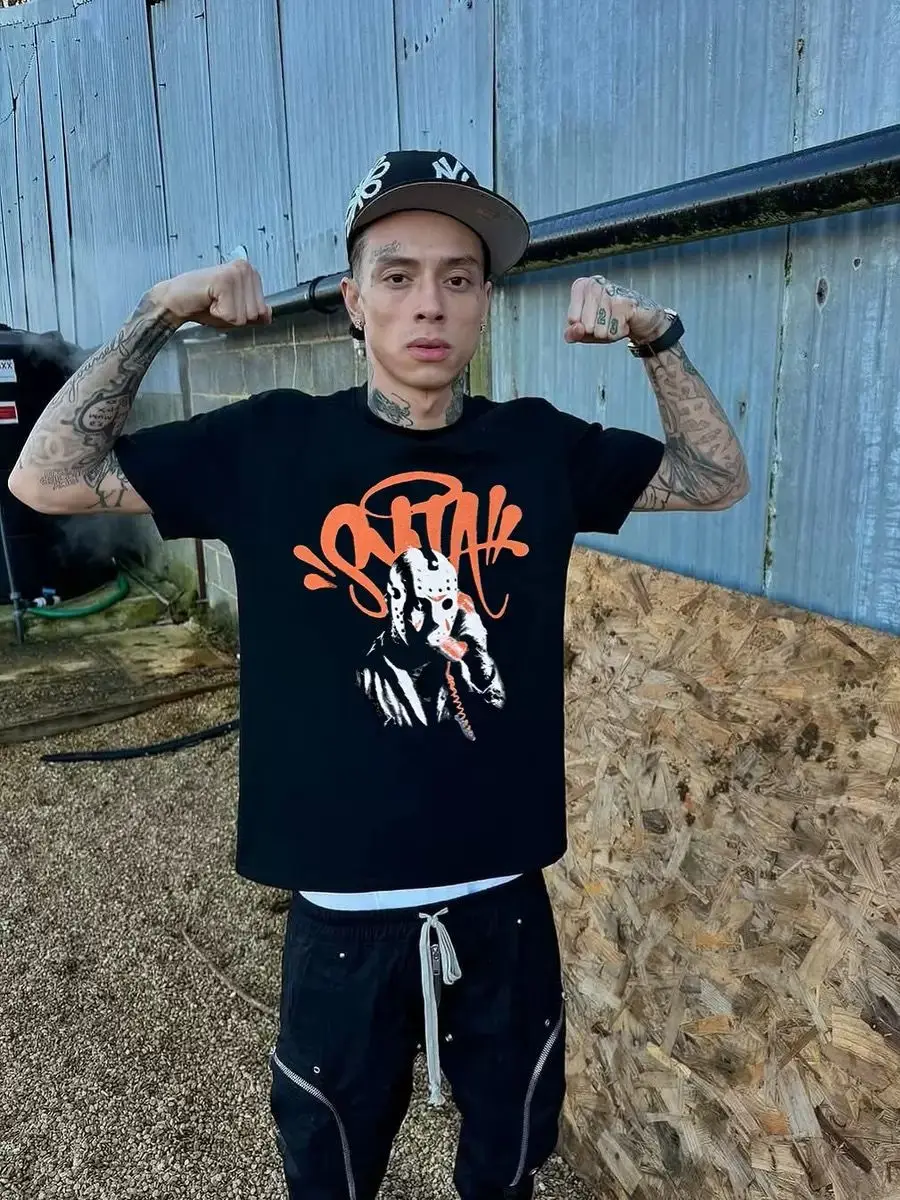 Synaworld High Quality American Street Hip Hop Printed Short Sleeve T-Shirt Men's Trend Brand Xia Centralcee Same Style
Synaworld High Quality American Street Hip Hop Printed Short Sleeve T-Shirt Men's Trend Brand Xia Centralcee Same Style