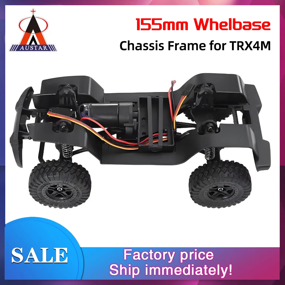 AUSTAR RC 1/18 TRX4M Frame 155mm Whelbase Chassis Frame Transmission Chassis Frame for TRX4M 1/18 Crawler Car DIY Parts AX-8560
AUSTAR RC 1/18 TRX4M Frame 155mm Whelbase Chassis Frame Transmission Chassis Frame for TRX4M 1/18 Crawler Car DIY Parts AX-8560