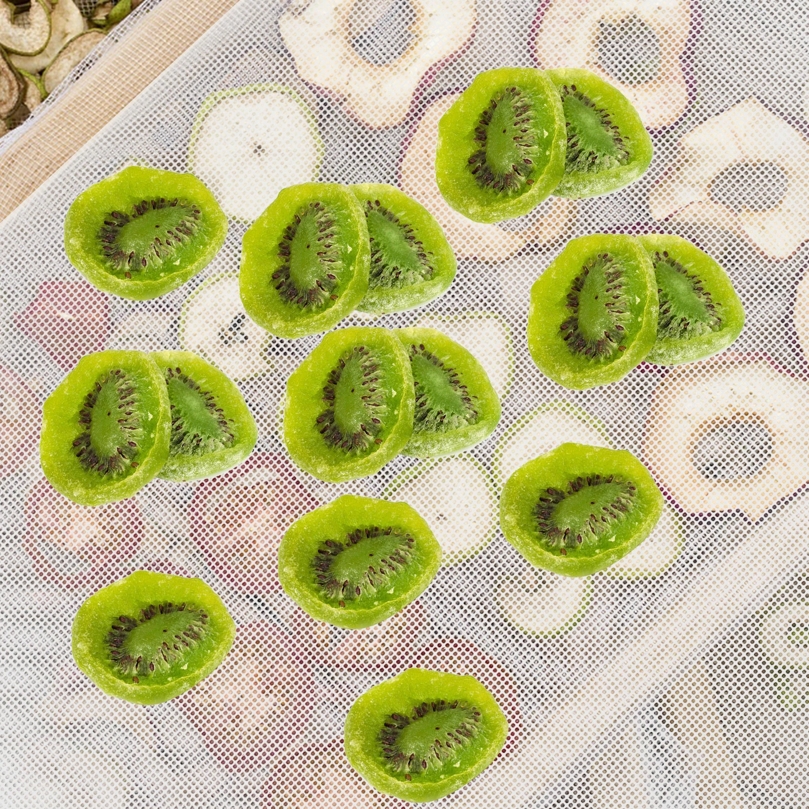 Drying Pad Food Fruit Dehydrator Dried Meat Beef Jerky Tray Liners Silica Gel Mesh 
Drying Pad Food Fruit Dehydrator Dried Meat Beef Jerky Tray Liners Silica Gel Mesh