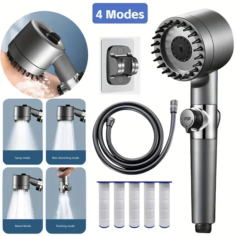 Adjustable Shower Head Mode Rainfall Shower Large Flow Shower Head High Pressure Water Saving Shower Mixer Bathroom Accessories
Adjustable Shower Head Mode Rainfall Shower Large Flow Shower Head High Pressure Water Saving Shower Mixer Bathroom Accessories