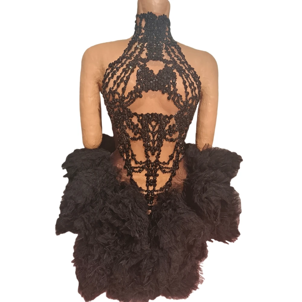 Блестящее черное платье со стразами и пузырьками, женское сексуальное прозрачное платье для дня рождения, праздничное платье, танцевальный костюм, сценическая одежда
Блестящее черное платье со стразами и пузырьками, женское сексуальное прозрачное платье для дня рождения, праздничное платье, танцевальный костюм, сценическая одежда