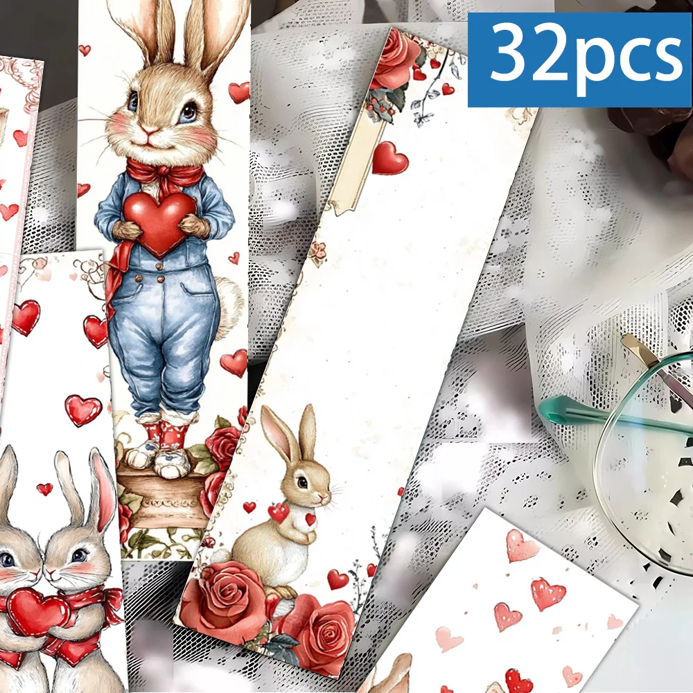 32pcs Valentine's Day Rabbit-themed Bookmarks, Ideal for Teachers, Readers, and Book Lovers, Perfect Birthday and New Year Gift
32pcs Valentine's Day Rabbit-themed Bookmarks, Ideal for Teachers, Readers, and Book Lovers, Perfect Birthday and New Year Gift