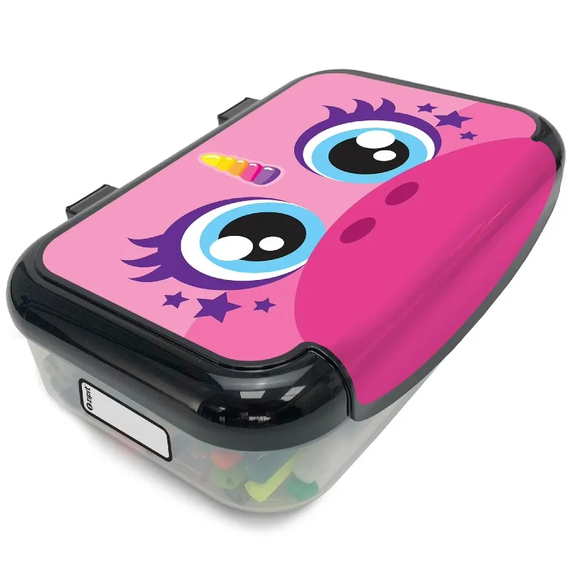 Recycled Plastic Pencil Box - Pink Unicorn - Large Capacity Case, Character Stationery Organizer, School Supplies-Toy Holder, Snap Close, Kids
Recycled Plastic Pencil Box - Pink Unicorn - Large Capacity Case, Character Stationery Organizer, School Supplies-Toy Holder, Snap Close, Kids