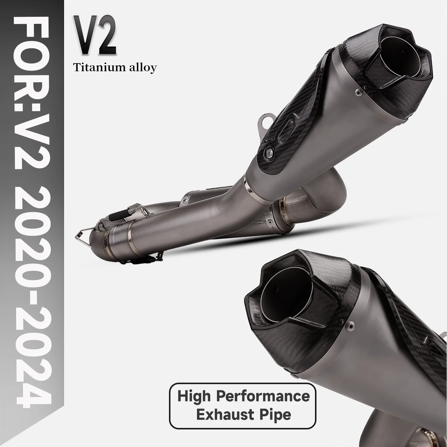 Panigale V2 V2 S 2020-2024 D35A-LT41T Escape Motorcycle ti alloy system exhaust carbon fiber tail end For Panigale V2 V2 S
Panigale V2 V2 S 2020-2024 D35A-LT41T Escape Motorcycle ti alloy system exhaust carbon fiber tail end For Panigale V2 V2 S