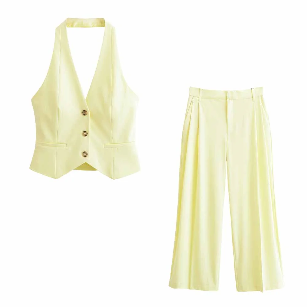 Женский жилет с подвесным воротником, жилет, жилет, новинки весны и лета, повседневные брюки со средней талией
Женский жилет с подвесным воротником, жилет, жилет, новинки весны и лета, повседневные брюки со средней талией