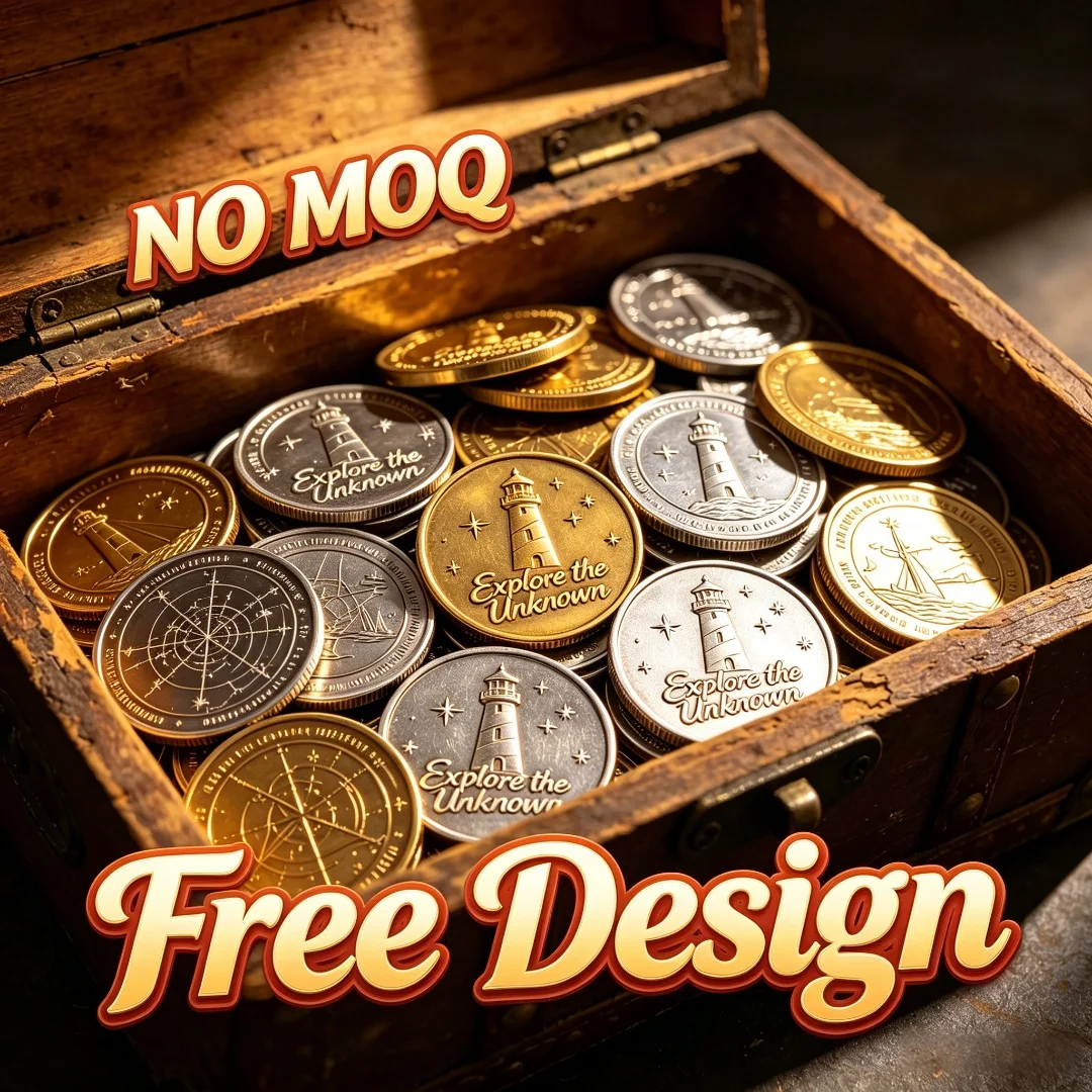 Custom Challenge Coin Set, Vintage Nautical Metal Tokens, Die Struck Gold/Brass Plated, No MOQ, Free Engraving & Logo Design
Custom Challenge Coin Set, Vintage Nautical Metal Tokens, Die Struck Gold/Brass Plated, No MOQ, Free Engraving & Logo Design
