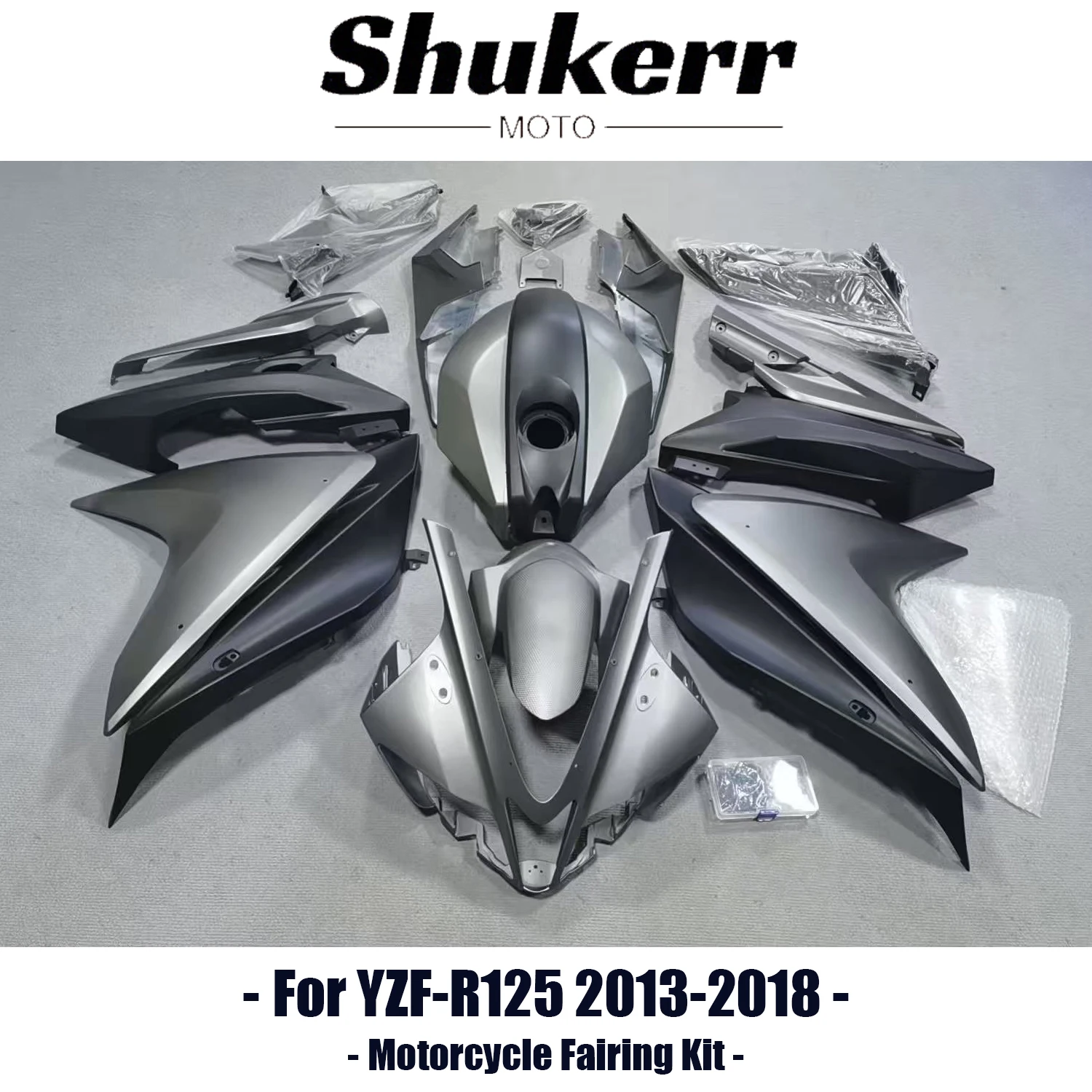 Matte Gray Motorcycle Plastics Fairing Kit Injection Mold Bodywork Panel Kit Fit for Yamaha Yzf R125 Yzf-R125 2013-2018 14 15 16
Matte Gray Motorcycle Plastics Fairing Kit Injection Mold Bodywork Panel Kit Fit for Yamaha Yzf R125 Yzf-R125 2013-2018 14 15 16