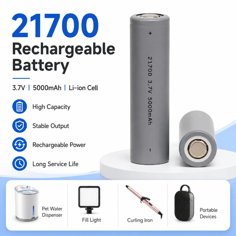 21700 4800mAh Curling Iron Fill Light Rechargeable Lithium Battery 3.7V Large Capacity Long Endurance Stable Battery Pack
21700 4800mAh Curling Iron Fill Light Rechargeable Lithium Battery 3.7V Large Capacity Long Endurance Stable Battery Pack