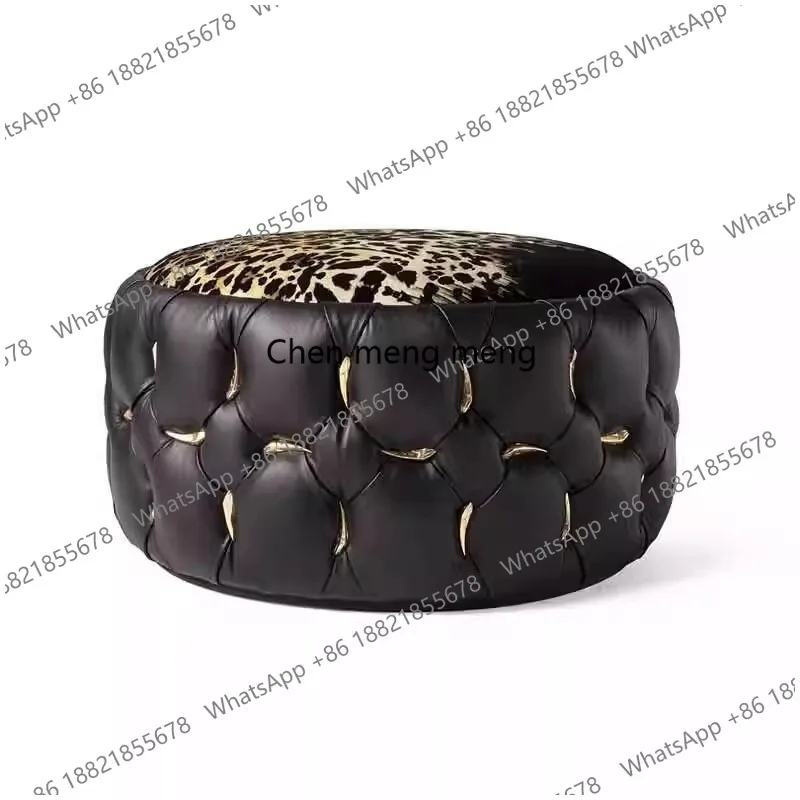 Italian light luxury leather sofa pedal cloakroom designer shoe changing stool bedside stool
Italian light luxury leather sofa pedal cloakroom designer shoe changing stool bedside stool
