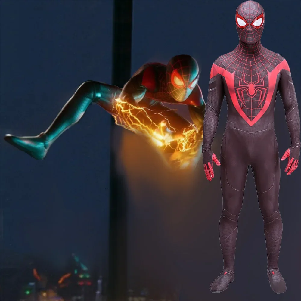 PS5 Miles Morales Spiderman Cosplay Costume Spandex Zentai Suits Superhero Bodysuit Jumpsuit Halloween Costume Cosplay Adult
PS5 Miles Morales Spiderman Cosplay Costume Spandex Zentai Suits Superhero Bodysuit Jumpsuit Halloween Costume Cosplay Adult