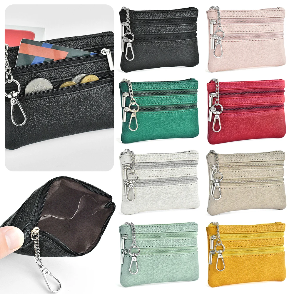 Durable PU Leather Money Coin Purse Wear-resistant Waterproof Credit Card Holoder Zipper Card Bag Women Men
Durable PU Leather Money Coin Purse Wear-resistant Waterproof Credit Card Holoder Zipper Card Bag Women Men