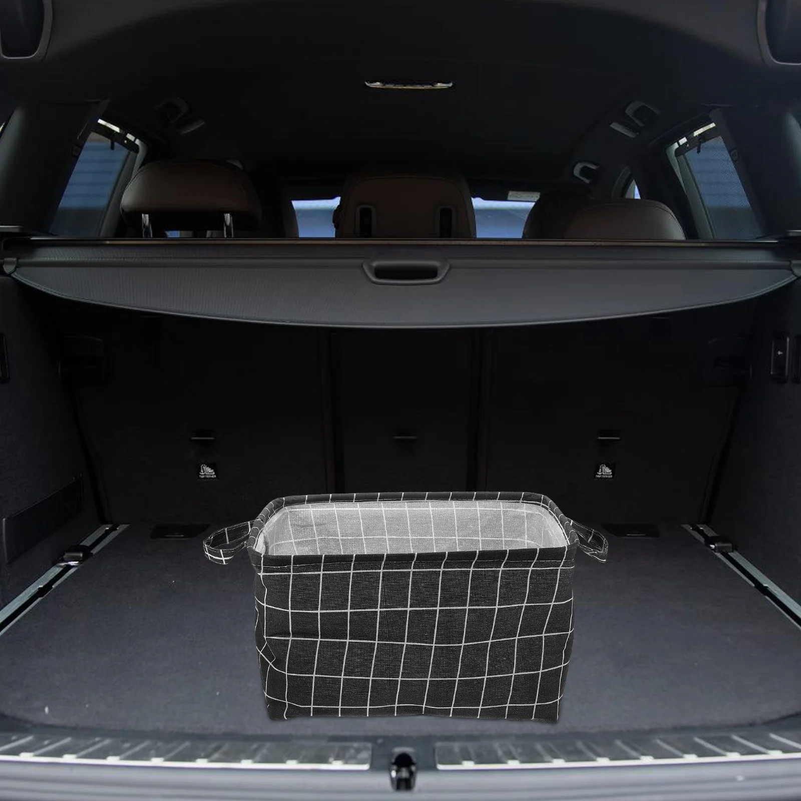 Collapsible Car Storage Box Fabric Foldable Organizer Bin Large Capacity Foldable Trunk Organizer for Car Cargo Black
Collapsible Car Storage Box Fabric Foldable Organizer Bin Large Capacity Foldable Trunk Organizer for Car Cargo Black