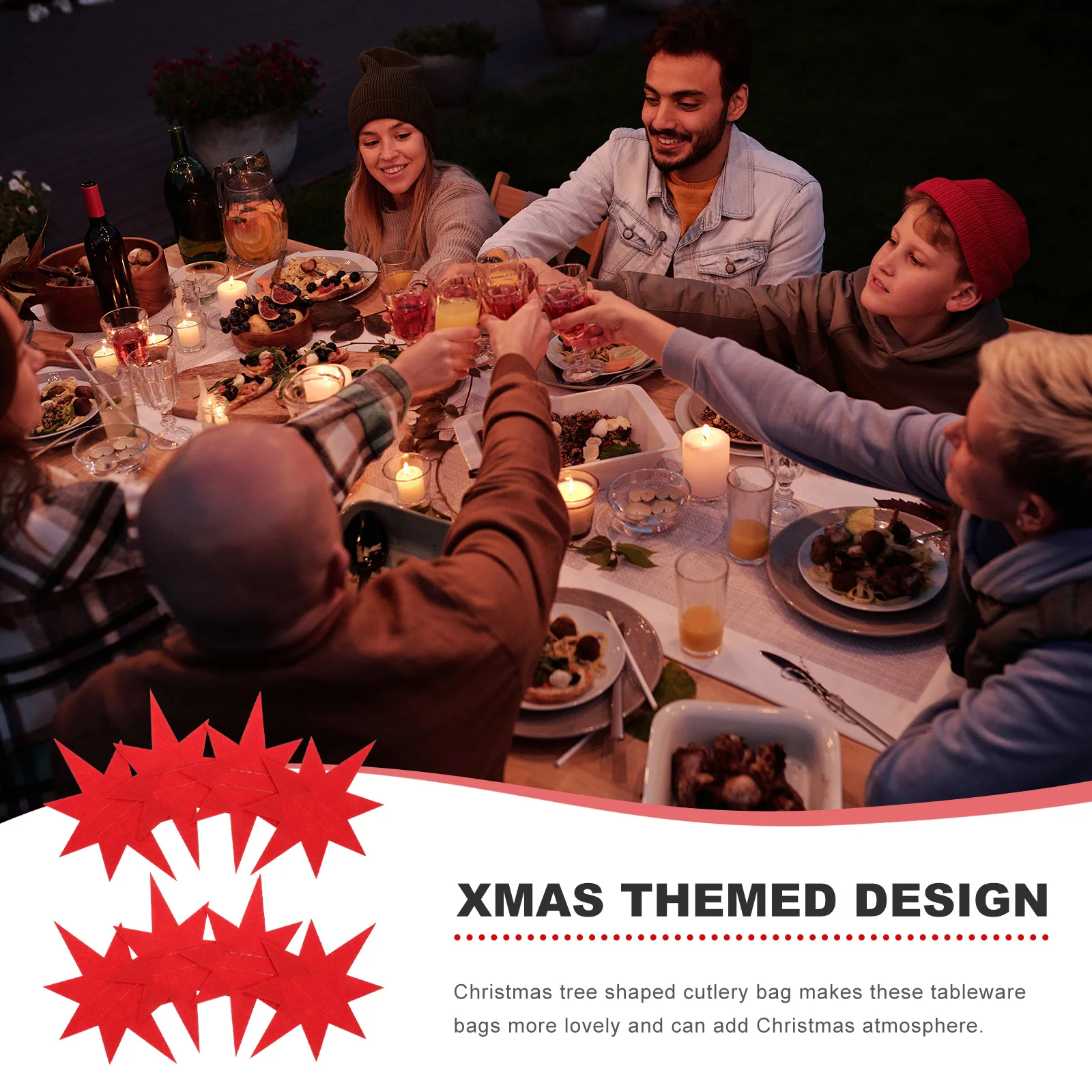 8Pcs Cutlery Holder Rack Felt Cloth Christmas Tableware Utensil Accessory Silverware Bag Banquet Decorations
8Pcs Cutlery Holder Rack Felt Cloth Christmas Tableware Utensil Accessory Silverware Bag Banquet Decorations