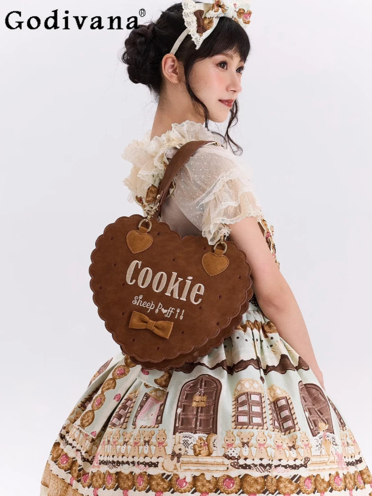 Japanese Original Lolita Love Hand Embroidered Biscuits Handbag Sweet and Cute Doll Cartoon Diagonal Span Bag for Woman
Japanese Original Lolita Love Hand Embroidered Biscuits Handbag Sweet and Cute Doll Cartoon Diagonal Span Bag for Woman