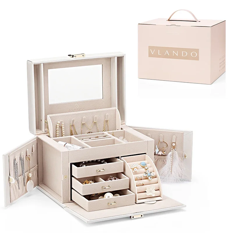 *Jewelry box Qixi Festival gift exquisite ring earrings necklace jewelry storage box
*Jewelry box Qixi Festival gift exquisite ring earrings necklace jewelry storage box